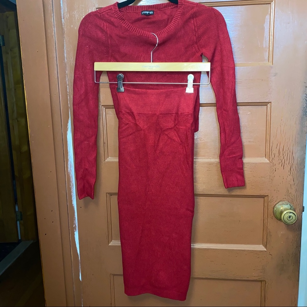 NWOT- Express 2 piece sweater dress